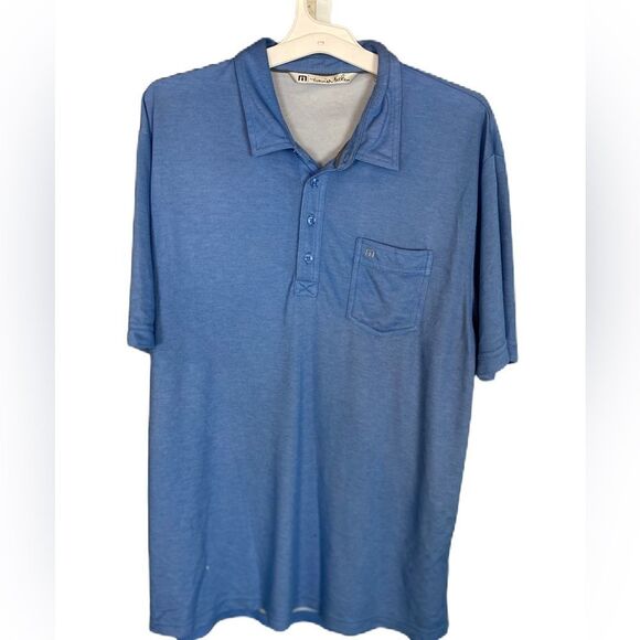 TRAVIS MATHEW Lightweight Weave Knit Polo Shirt - Picture 1 of 7